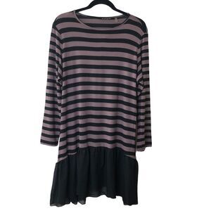 Striped Black and Pink Dress